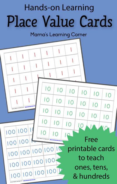Free Printable Place Value Cards Mamas Learning Corner