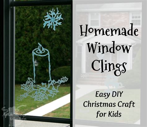 Homemade Window Clings Easy Diy Christmas Craft For Kids