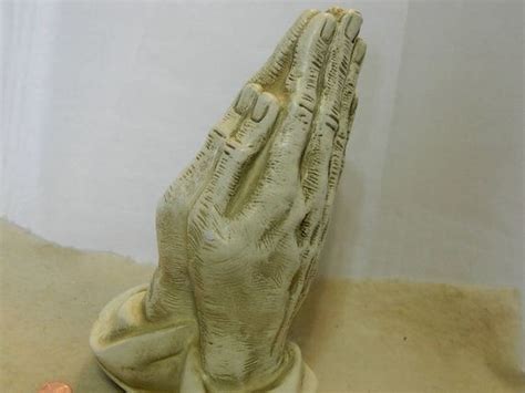 Vintage Praying Hands Statue