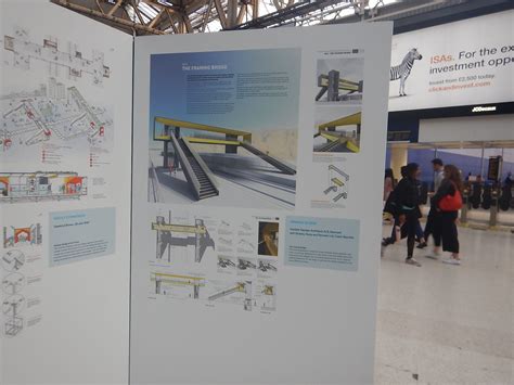 Network Rail Footbridge Design Ideas Competition Display At Waterloo