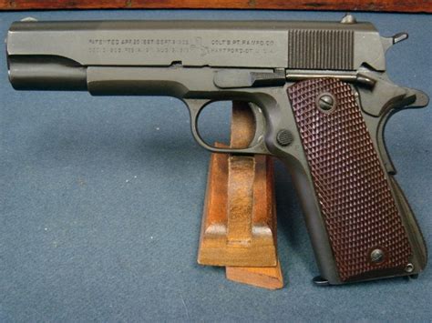 Sold Exceptional Us Ww2 Colt 1911a1 Us Army Pistol May 1942 Production