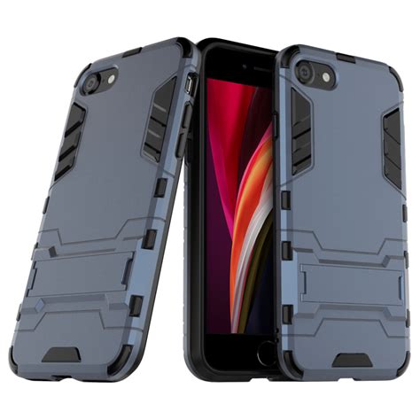Slim Armour Shockproof Case For Iphone 8 7 Se 3rd Gen Blue