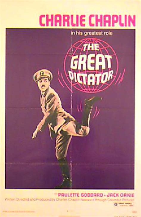 The Great Dictator R1972 Us One Sheet Poster Posteritati Movie