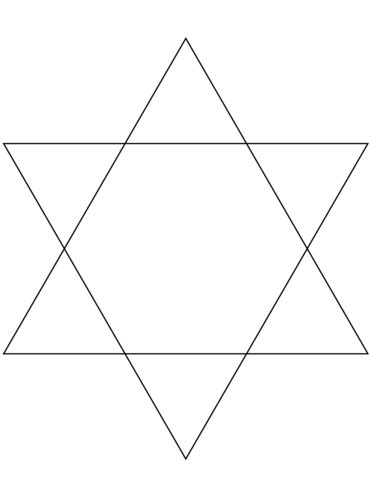 Learning the song twinkle, twinkle little star in preschool and kindergarten is super fun. 6 Pointed Star (Hexagram) coloring page | Free Printable ...