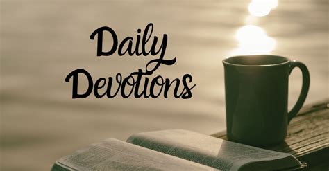 Daily Devotions Christian Life And Work St Columbas Anglican