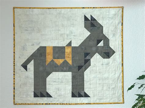 Donkey Quilt Wall Hanging 345 By 31 Etsy Quilted Wall Hangings