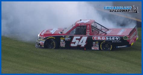 Auto racing nascar camping world truck series 2021 (wise power 200). Bo LeMastus goes through the spin cycle at Chicagoland ...