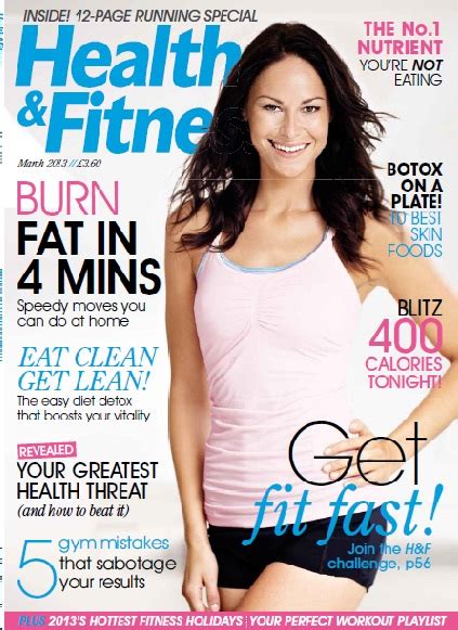 Womens Health And Fitness Magazine March 2013 ~ How To Lose Weight Fast