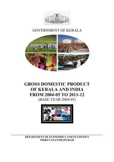 Gross Domestic Product Of Kerala And India From To