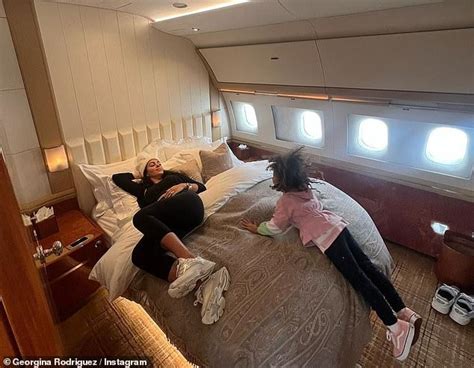 Georgina Rodriguez Shows Off A Double Bed In Partner Cristiano Ronaldos Private Jet S Chronicles