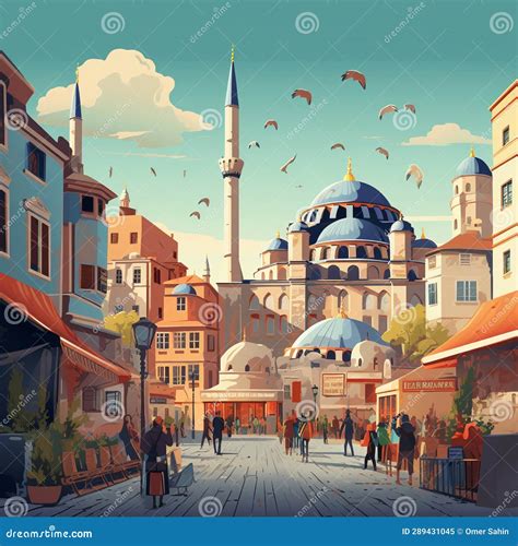 Budget-Friendly Exploration in Istanbul Stock Illustration