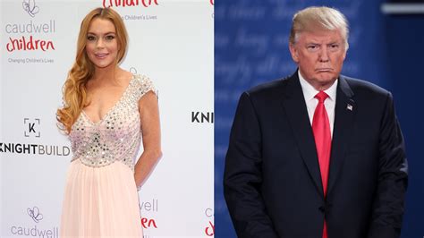 Donald Trump Lindsay Lohan Would Be Great In Bed Time