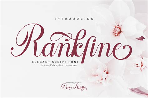 Rankfine Elegant Calligraphy Script Font Dafont Free