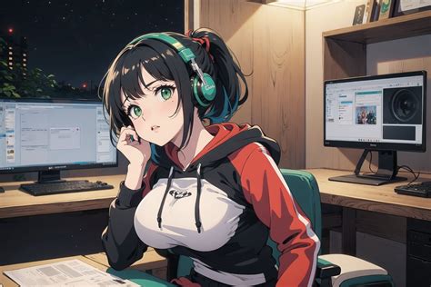 Ai Art Gamer Girl By Priest Pixai Anime Ai Art Generator For Free Hot