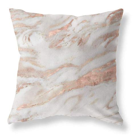 Rose Gold Decor Home Decoration Throw Pillow Case 18x18 Inch Modern