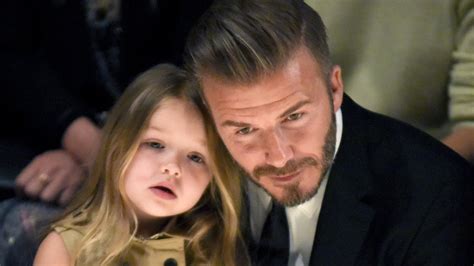 David Beckham Adorably Sews Dresses For Daughter Harpers Dolls