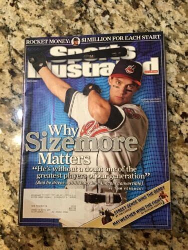 May 14 2007 Grady Sizemore Cleveland Indians Sports Illustrated EBay