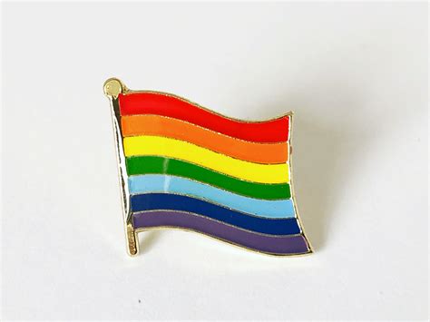 Rainbow Pride Pin Flag Nhs Enamel Metal Lapel Lgbt Pin Badge Etsy Uk