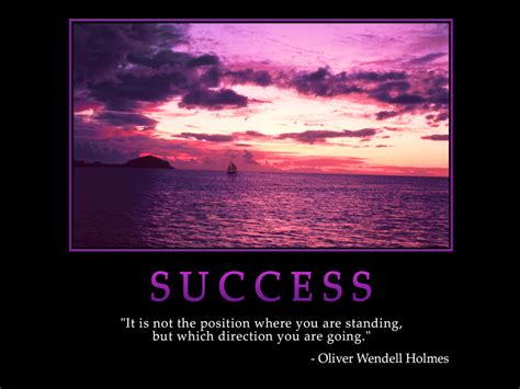 Motivational Wallpaper On Success Position And Direction Quote By