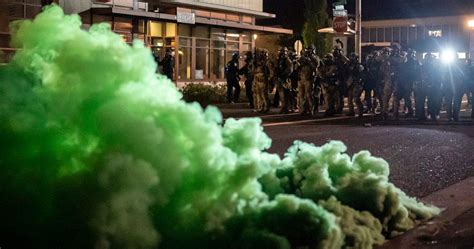 The Green Gas Used By Federal Agents In Portland Was Poisonous Say