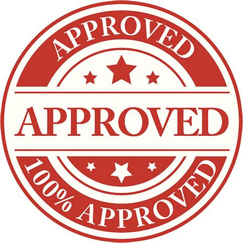 Clip Art Of A Seal Of Approval Template Illustrations Royalty Free