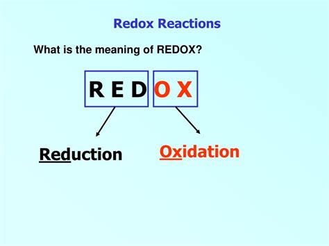 Ppt Redox Reactions Powerpoint Presentation Free Download Id4453250