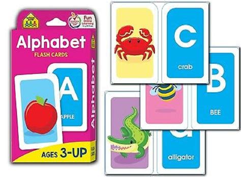 School Zone Alphabet Flash Cards Ages 3 Up