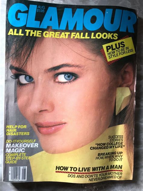 glamour magazine paulina porizkova vintage august 1984 issue no label 4542943076