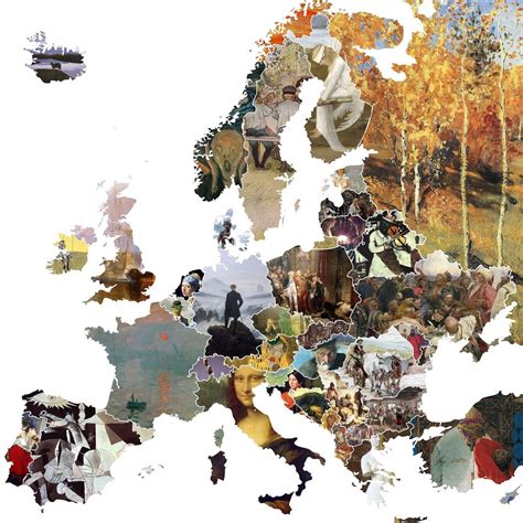 En lo más fffres co El arte más representativo de Europa en un mapa