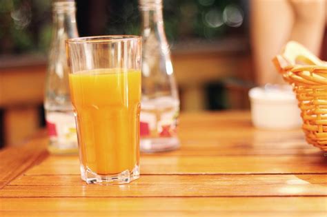 Orange Juice In A Restaurant Vibrant Happy Healthy