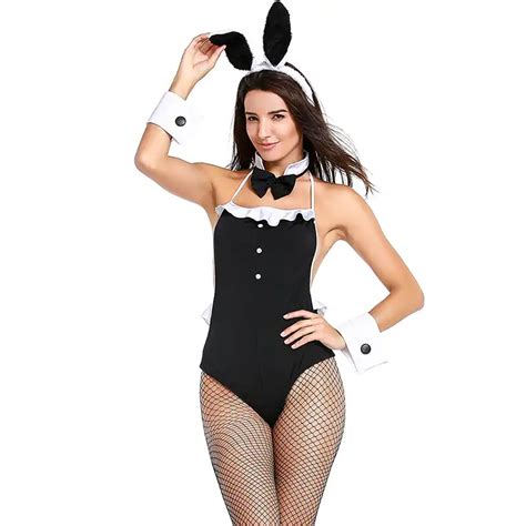 Sexy Bunny Costume Women Adult Halloween Playboy Bunny Costume Suit Cosplay Rabbit Costume Adult