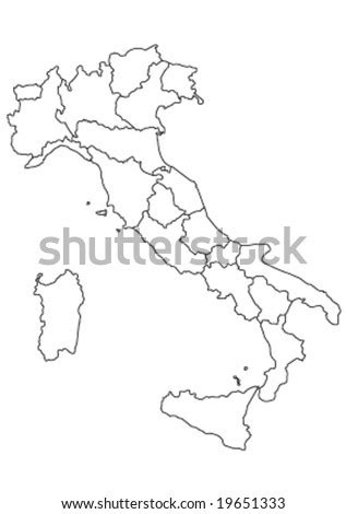 Map Of Italy Vector Illustration 19651333 Shutterstock