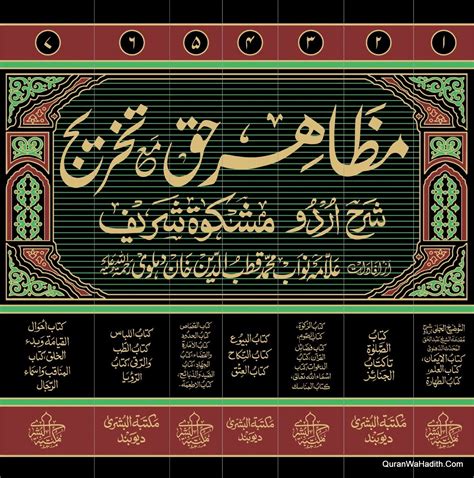 Mazahir E Haq Ma Takhreej Ahadees Sharh Urdu Mishkat Sharif 7 Vols