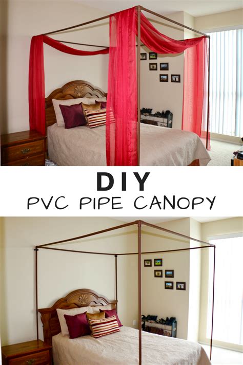 How To Make A Diy Canopy For Your Bed Out Of Pvc Pipes Transform Your Bedroom Diy Craft Bed