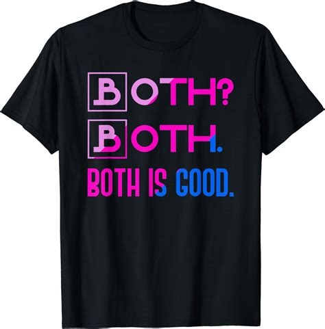 Both Is Good Funny Bisexuality Bi Pride Month T Bisexual T Shirt Uk Fashion