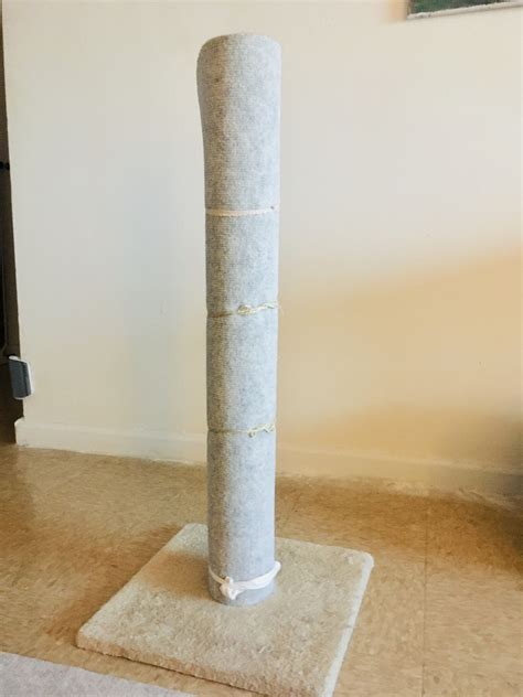 Upcycled Diy Cat Scratching Post With Carpet Easy Tutorial