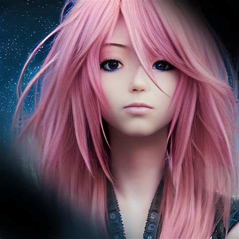 Pink Hair Anime Concept Digital Art By John Kroll Fine Art America