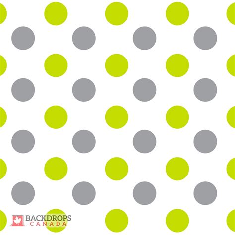 Polka Dots Green And Grey Backdrops Canada