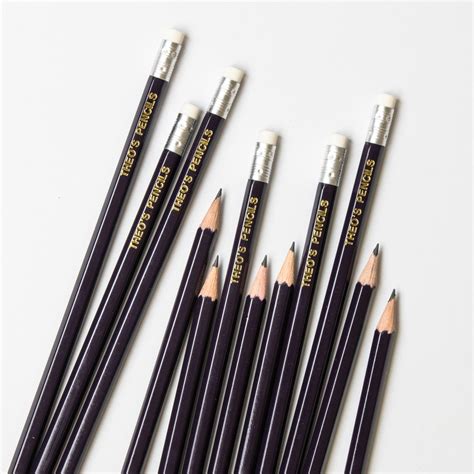 Personalised Graphite Pencils Able Labels