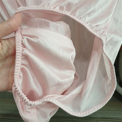 vintage silky nylon panties sheer pink bikini granny brief size 10 11 hip 42 52 ebay