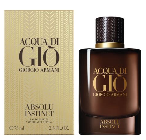 Acqua Di Gi Absolu Instinct Giorgio Armani Colonia Una Nuevo Fragancia Para Hombres