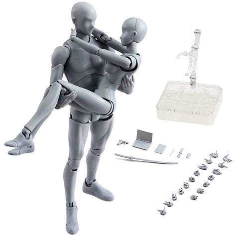 Buy Action Figures Body Kun Body Chan DX PVC Model SHF Grey Color