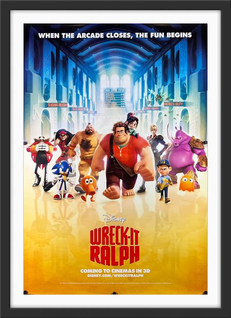 Wreck It Ralph 2012 Original Movie Poster Art Of The Movies
