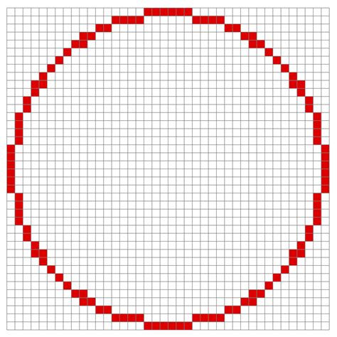 Texlatex Pixelized Circle In Tikz Math Solves Everything