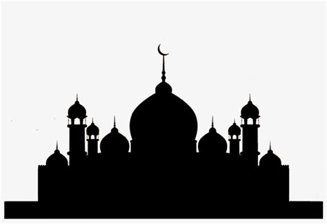 Mosques Silhouettes Free Vector Mosque Outline Transparent Png