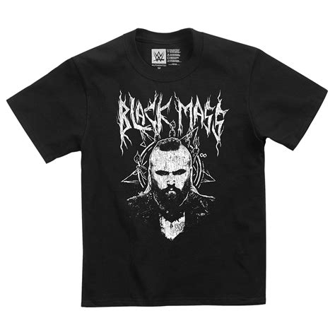 Aleister Black Black Mass Youth Authentic T Shirt Pro Wrestling