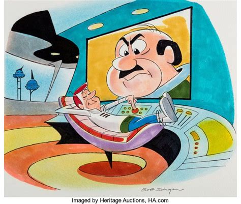 The Jetsons George Jetson And Mr Spacely Illustration