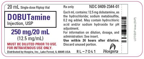 Dobutamine Fda Prescribing Information Side Effects And Uses
