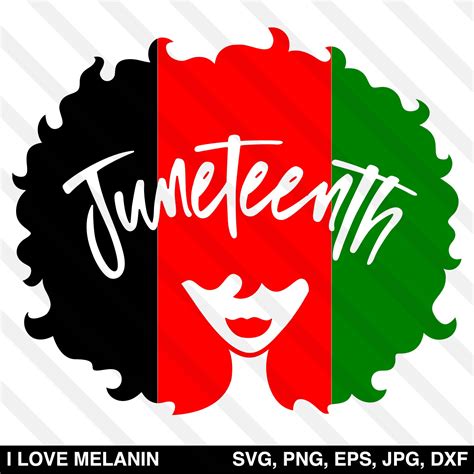 Juneteenth Afro Lady Svg