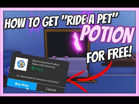 We are a 501(c)3 organization registered with the illinois state attorney general's office. HOW TO GET RIDE A PET POTION FOR FREE IN ADOPT ME! [Roblox ...